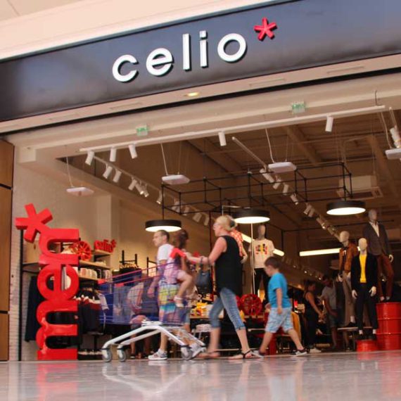 Photo de l'enseigne Celio, illustrant la digitalisation dans le secteur du Retail.